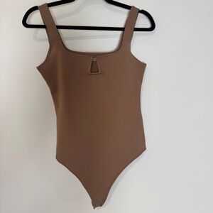 Abercrombie & Fitch Tan Brown Bodysuit Size Small